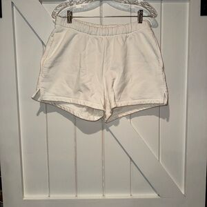 Women's Casual White Athletic Shorts